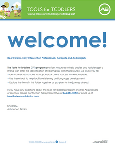NA Tools for Toddlers Welcome Letter and Folder