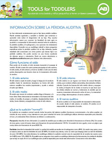 LA Spanish Tools for Toddlers Understanding Hearing Loss Flyer BEA