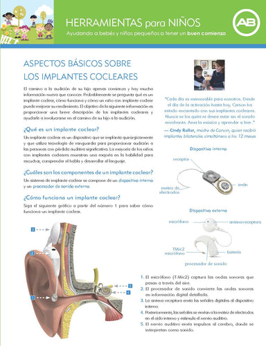 LA Spanish NA Tools for Schools Cochlear Implant Basics Brochure