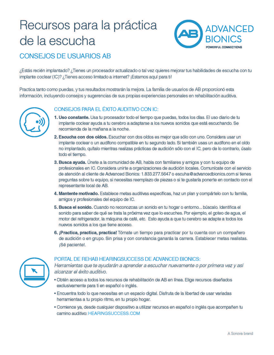NA Spanish RehAB Tips Resource Flyer