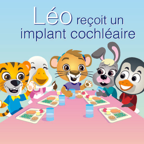 French Leo Gets a CI Children's Pixi Book (Educational Promo Item)