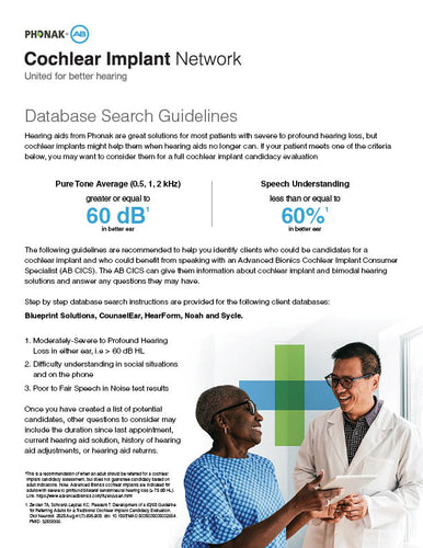 US CI HCP w CICS Candidate Database Assessment Guide